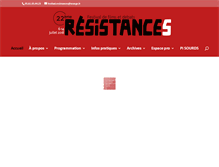 Tablet Screenshot of festival-resistances.fr